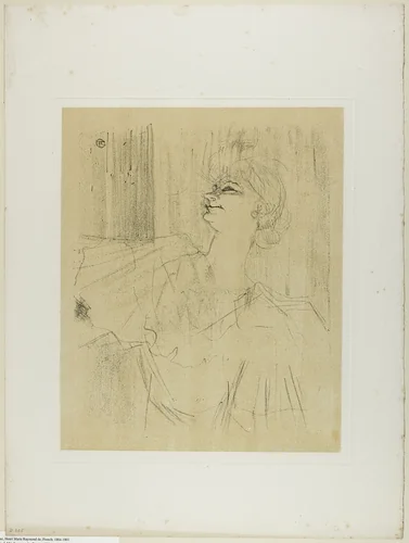 Yvette Guilbert—A Menilmontant de Bruant, from Yvette Guilbert by Henri de Toulouse-Lautrec, print, 1898