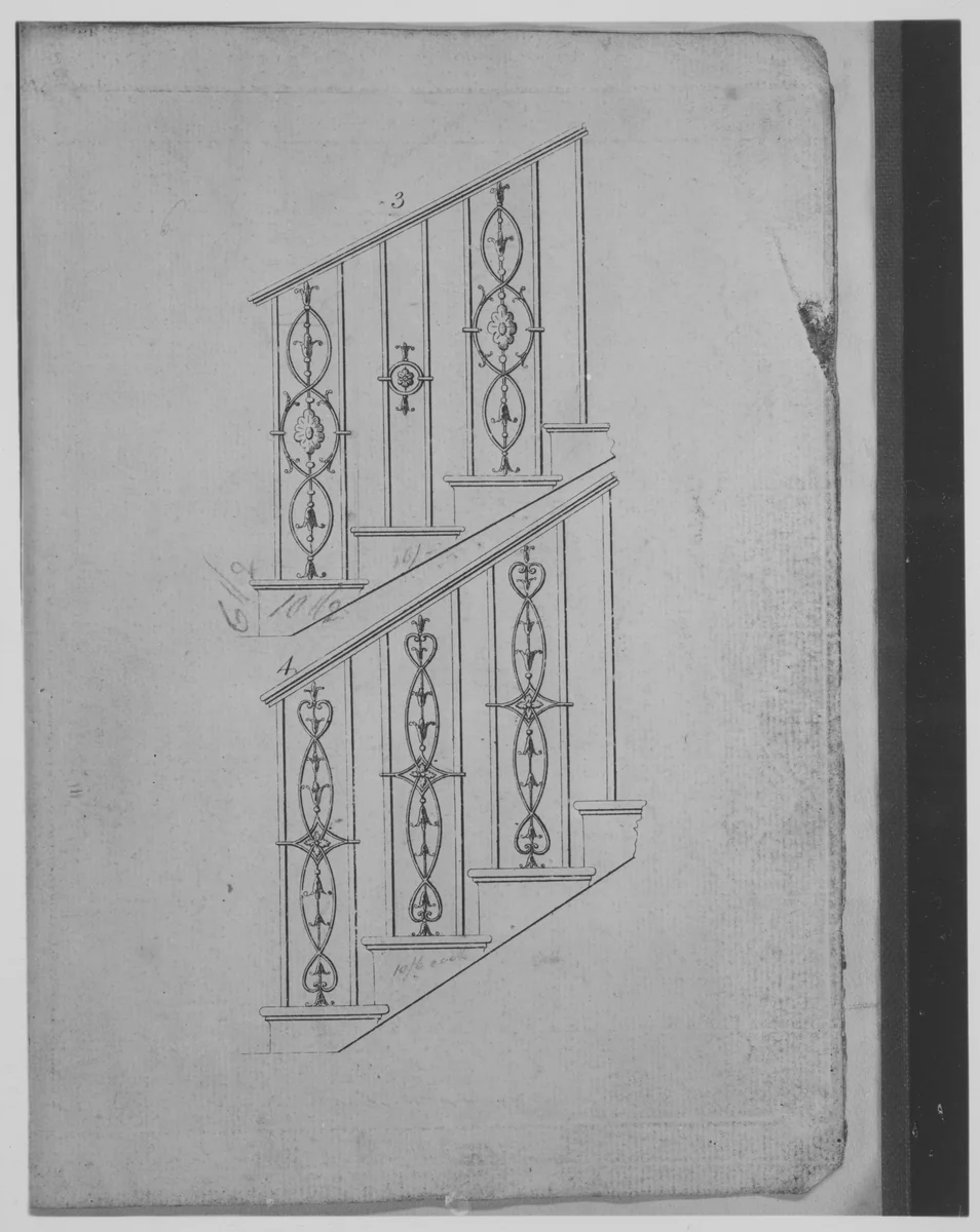 Book of Designs [for Ironwork] by J. & W. Welldon, book, 1765-1793