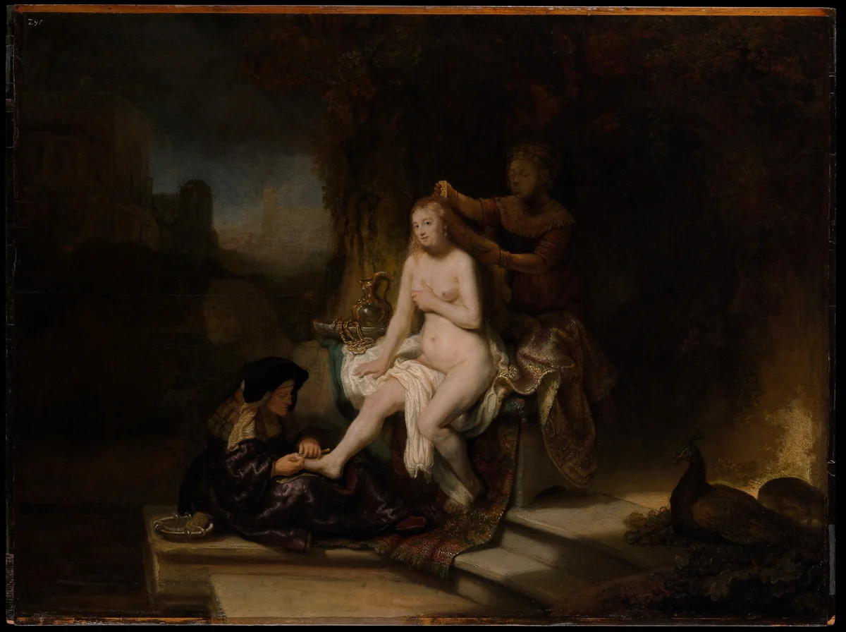 The Toilet of Bathsheba by Rembrandt van Rijn, painting, 1643