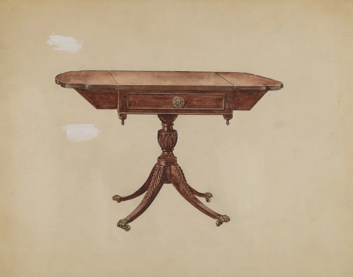 Pembroke Table by Florence Choate, index of american design, 1936