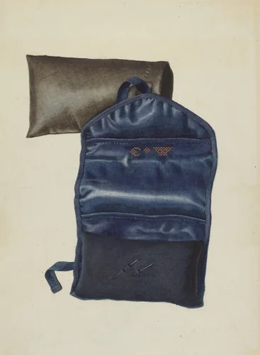 Shaker Case for Knitting Needles by Elizabeth Moutal, index of american design, 1935-1942