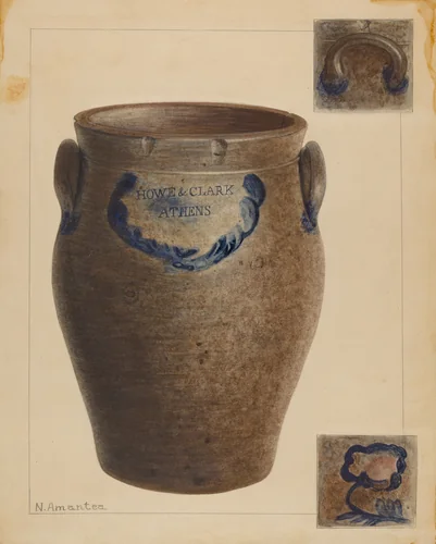 Crock by Nicholas Amantea, index of american design, 1938