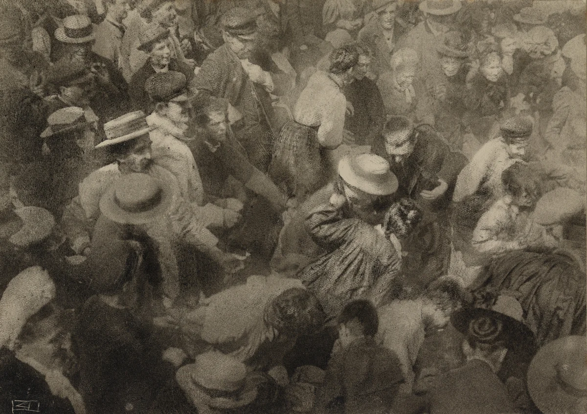 The Crowd by Robert Demachy, photograph, 1910