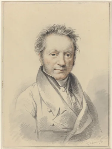 Portret van Engelbert Michael Engelberts by Willem Jodocus Mattheus Engelberts, drawing, 1819-1887