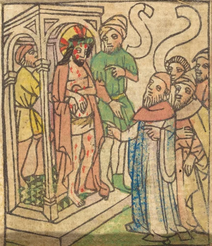 Ecce Homo [verso] by German 15th Century, print, 1440-1450