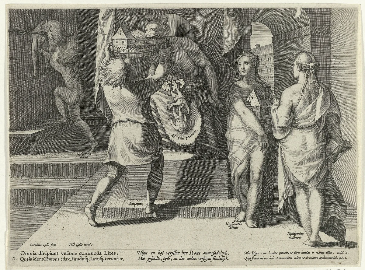 Misbruik van het eigendomsrecht by Unknown, print, 1593-1597