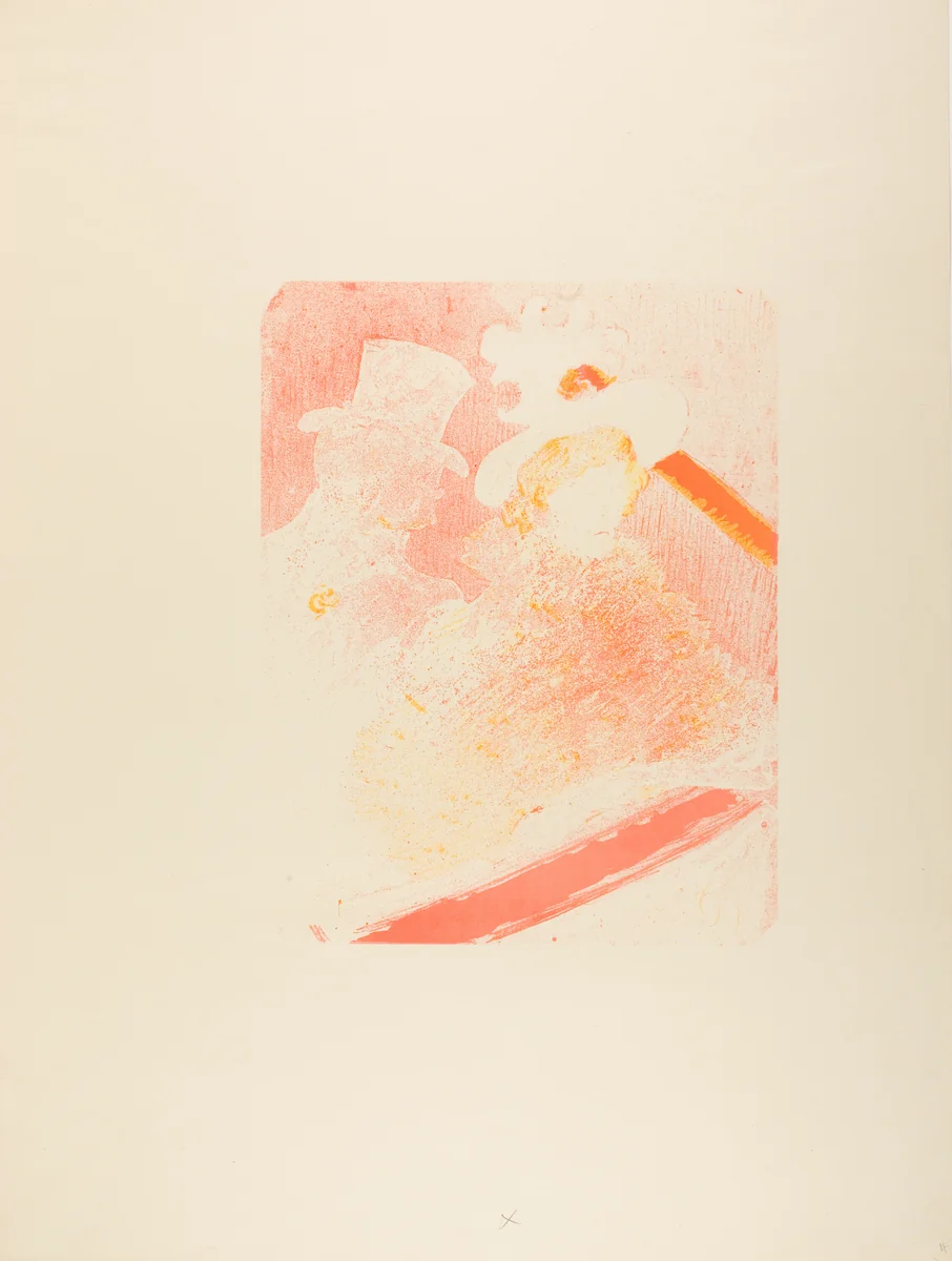 At the Concert by Henri de Toulouse-Lautrec, print, 1896