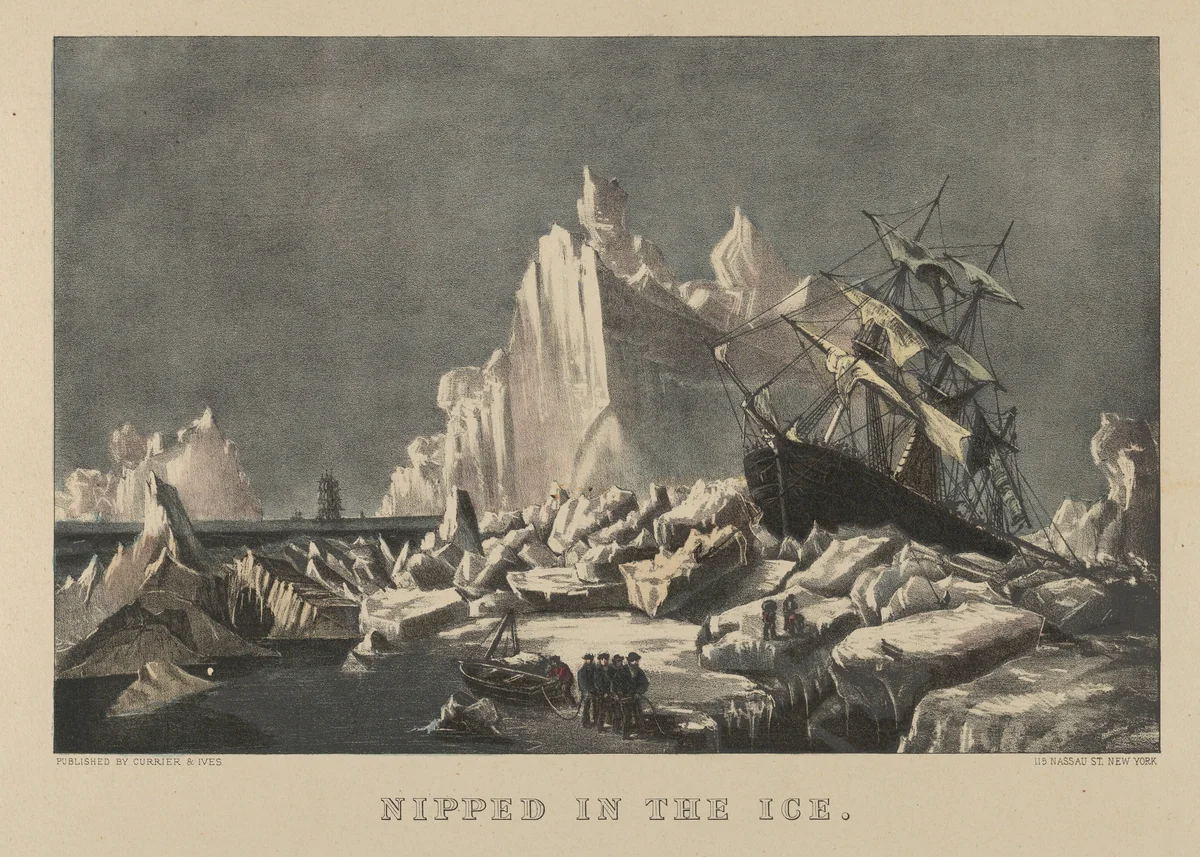 Nipped in the Ice by Currier & Ives, print, 1868-1894