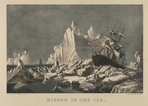 Nipped in the Ice by Currier & Ives, print, 1868-1894