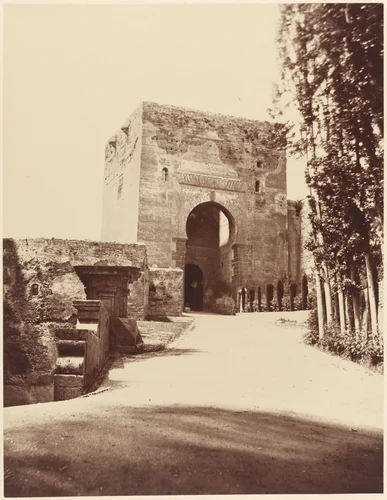 Grenade, Alhambra, Porte d'Entree de la Forteresse by Louis de Clercq, photograph, 1860