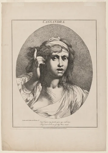 Cassandra by John Hamilton Mortimer, print, 1776
