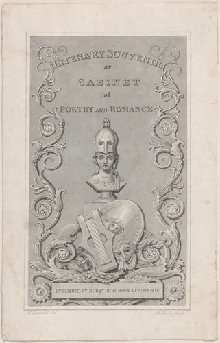 Trade Card for Literary Souvenir by Robert Baker, print, 1800-1900