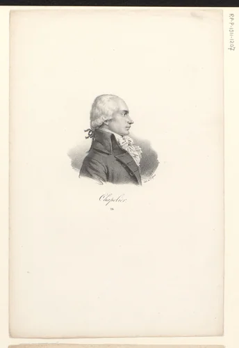 Portret van Isaac René Guy le Chapelier by anonymous, print, 1818-1842