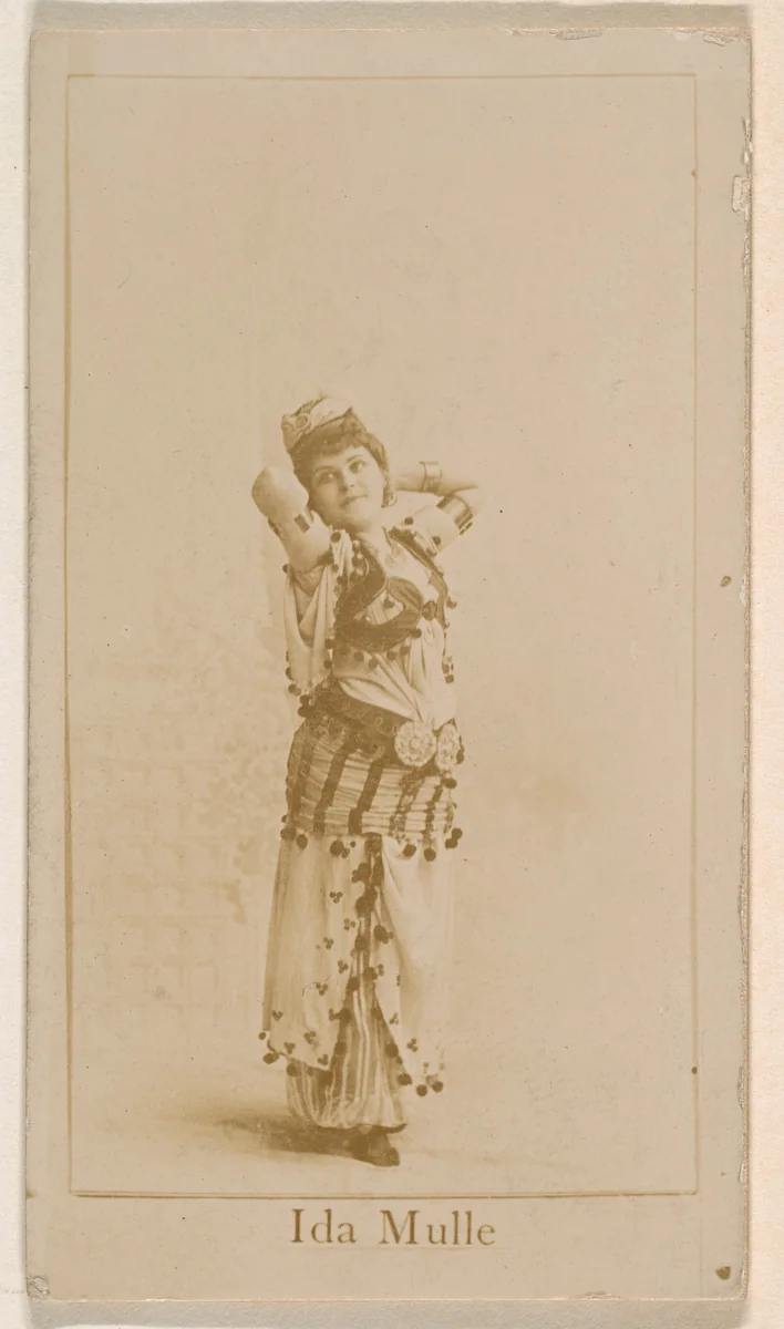 Ida Mulle, from the Actresses series (N245) issued by Kinney Brothers to promote Sweet Caporal Cigarettes by Kinney Brothers Tobacco Company, photograph, 1890
