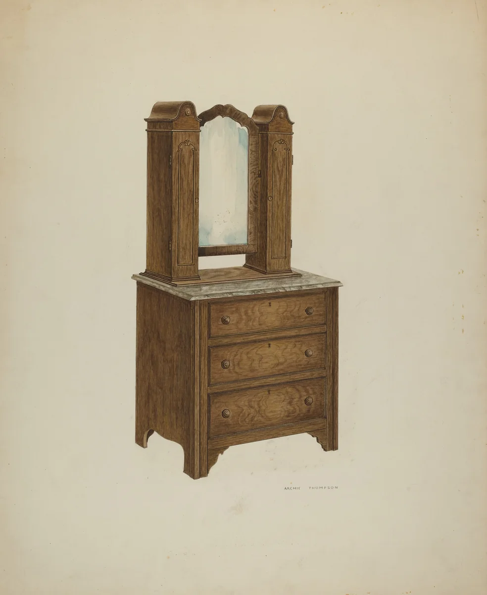 Bride's Bureau by Archie Thompson, index of american design, 1941