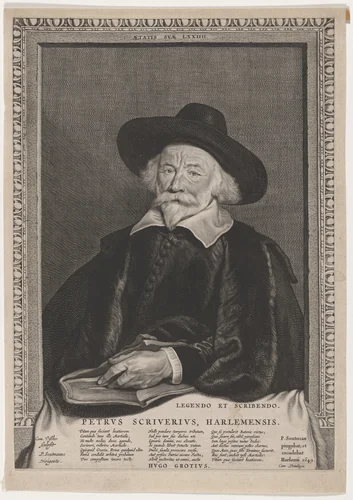 Peter Scriverius, Dutch Historian by Cornelis Visscher; Pieter Claesz Soutman, print, 1649