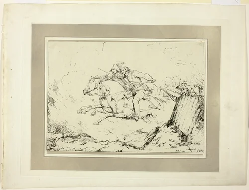 Charge, from the first issue of Specimens of Polyautography by Robert Ker Porter, print, 1803