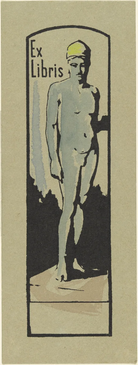 Bookplate (Exlibris) by Franz Marc, print, 1902