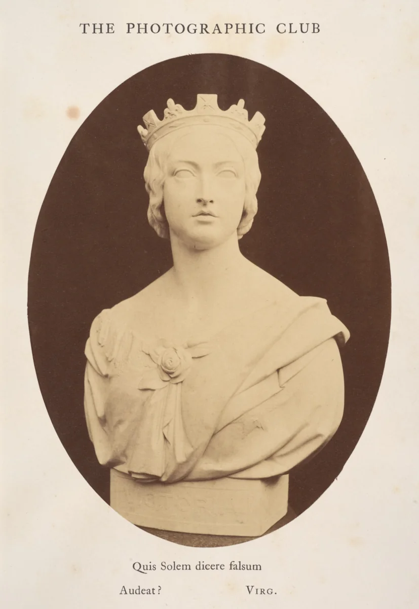 Copy of a Bust of Her Majesty Queen Victoria, by Joseph Durham, Esq. F.S.A. by Hugh Welch Diamond, photograph, 1857
