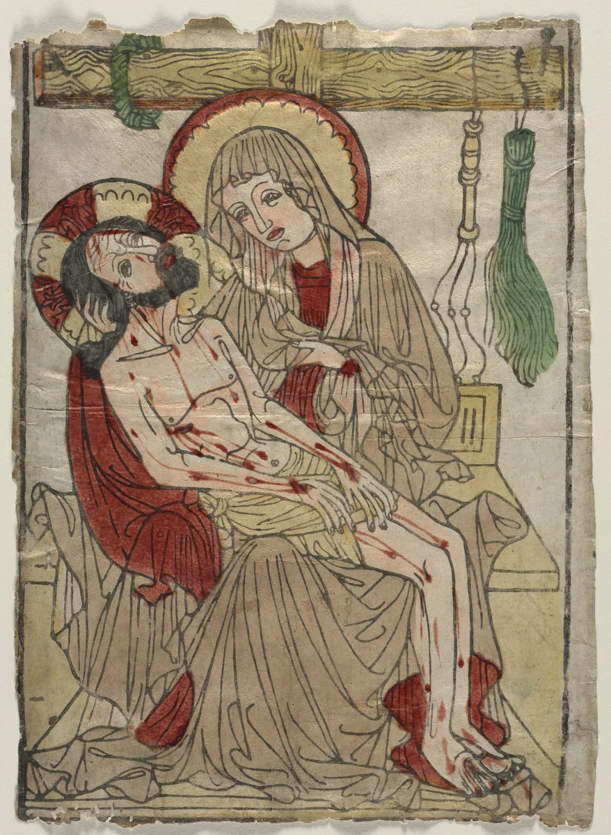 Pietà by Unknown, print, 1455-1465