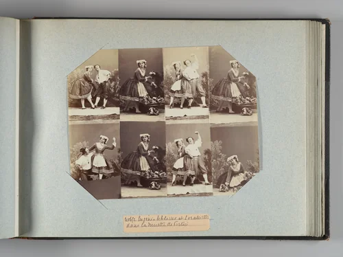 Eugénie Schlosser et Coralli by André Adolphe-Eugène Disdéri, photograph, 1863