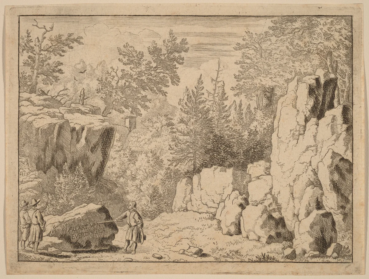 The Inscription on the Rock by Allart van Everdingen, print, 1645-1656