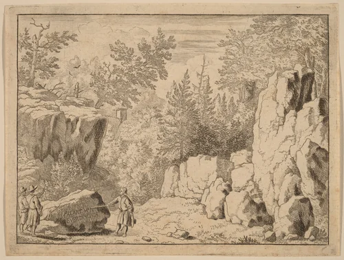 The Inscription on the Rock by Allart van Everdingen, print, 1645-1656