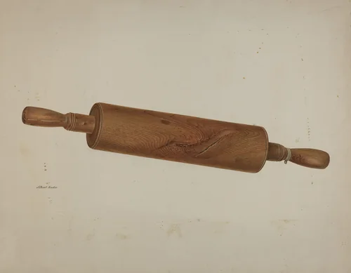 Rolling Pin by Albert Rudin, index of american design, 1940