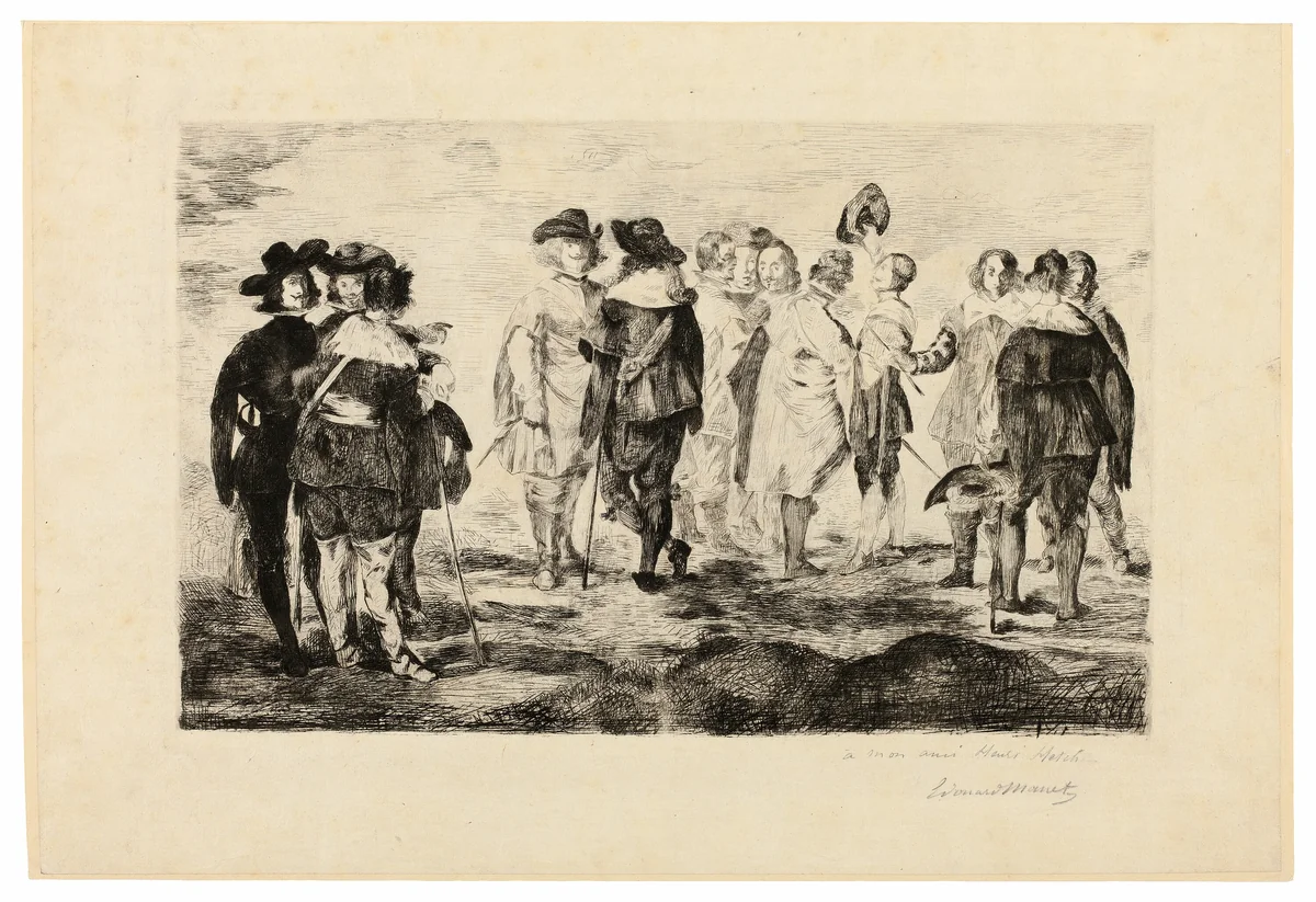 The Little Cavaliers by Édouard Manet, print, 1867-1874