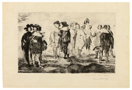 The Little Cavaliers by Édouard Manet, print, 1867-1874