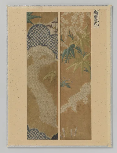 Twee fragmenten textiel by anonymous, textile, 1673-1681