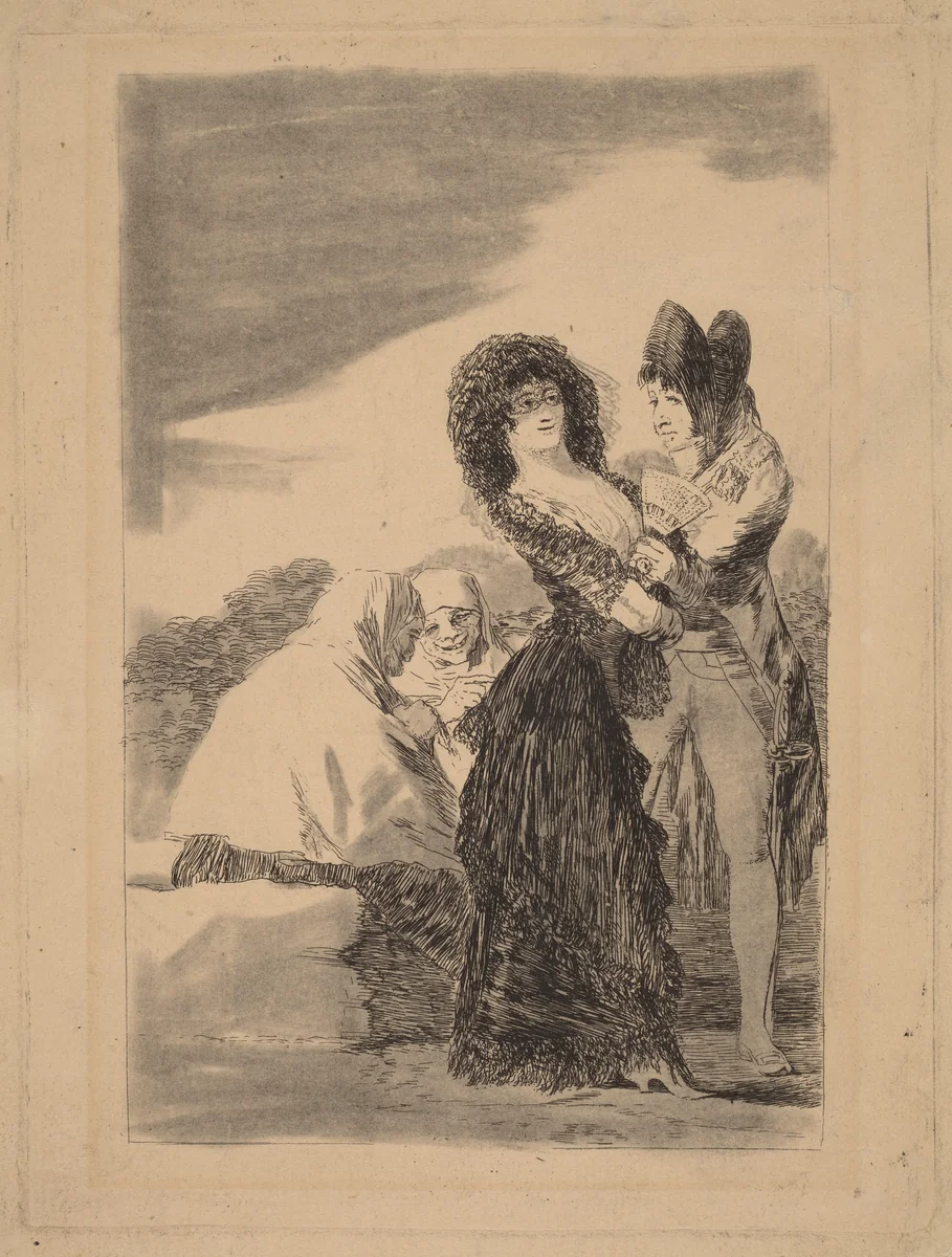 Tal para qual (Two of a Kind) by Francisco Goya, print, 1797-1799
