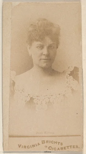 Jessie Milward, from the Actors and Actresses series (N45, Type 1) for Virginia Brights Cigarettes by Allen & Ginter, photograph, 1885-1891