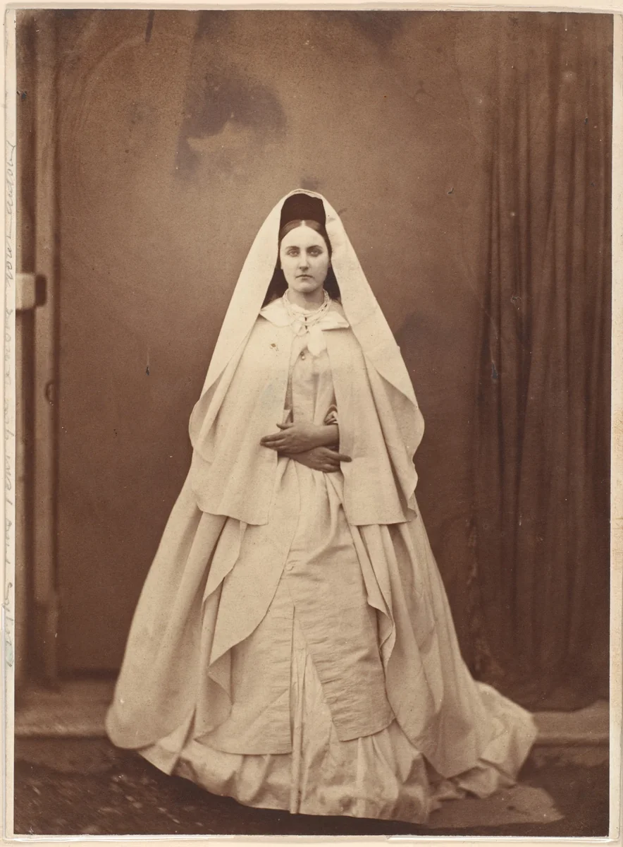 The White Nun by Pierre-Louis Pierson, photograph, 1856-1857