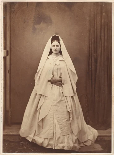 The White Nun by Pierre-Louis Pierson, photograph, 1856-1857
