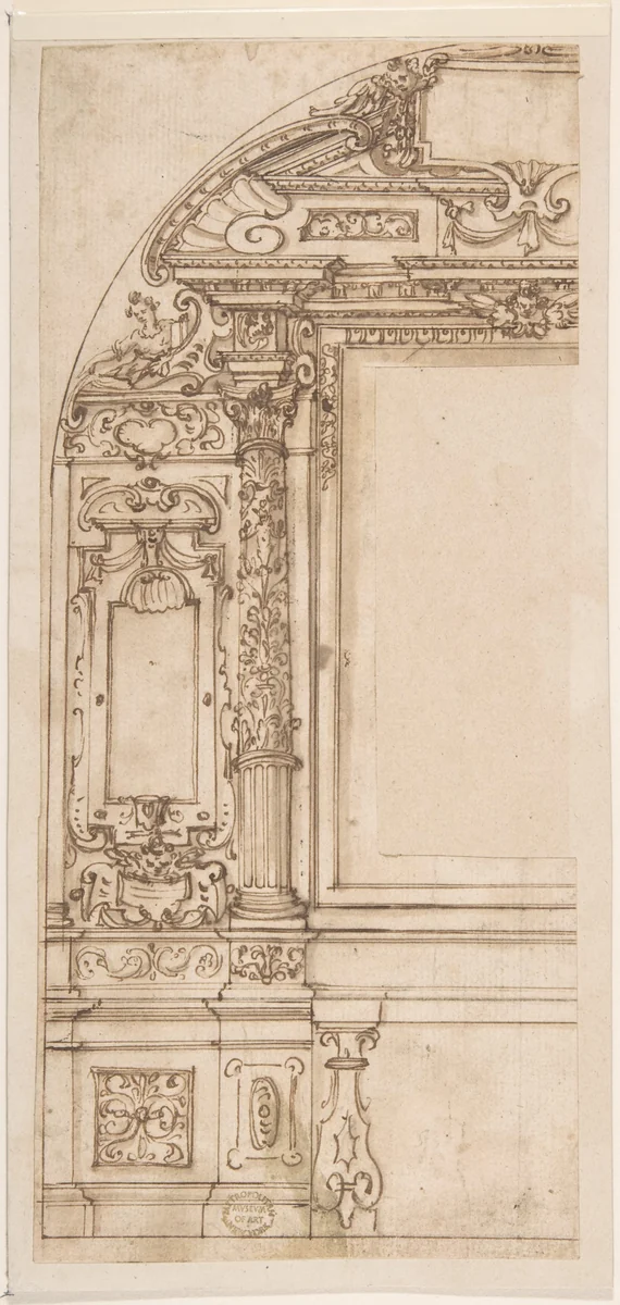 Design for an Altar by anonymous, drawing, 1600-1700