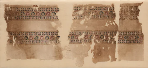 Fragment of Tiraz-Style Textile by Unknown, textile, 1100-1199