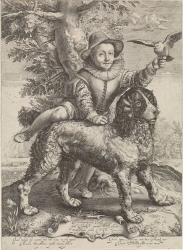 Portret van Frederik de Vries by anonymous, print, 1631