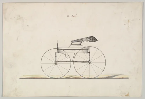 Road Wagon #604 by Brewster & Co., drawing, 1860-1870