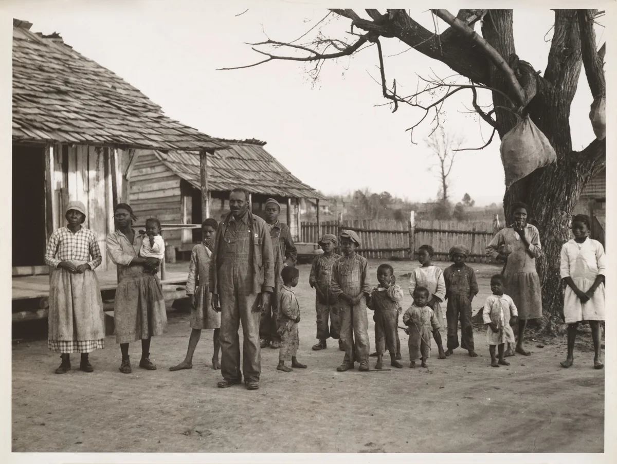 [African American Family at Gee's Bend, Alabama] by Arthur Rothstein, photograph, 1937
