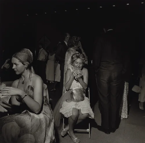 The Museum of Modern Art, New York City by Larry Fink, photograph, 1975