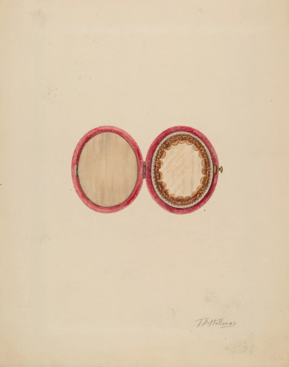 Miniature Case by Thomas Holloway, index of american design, 1937