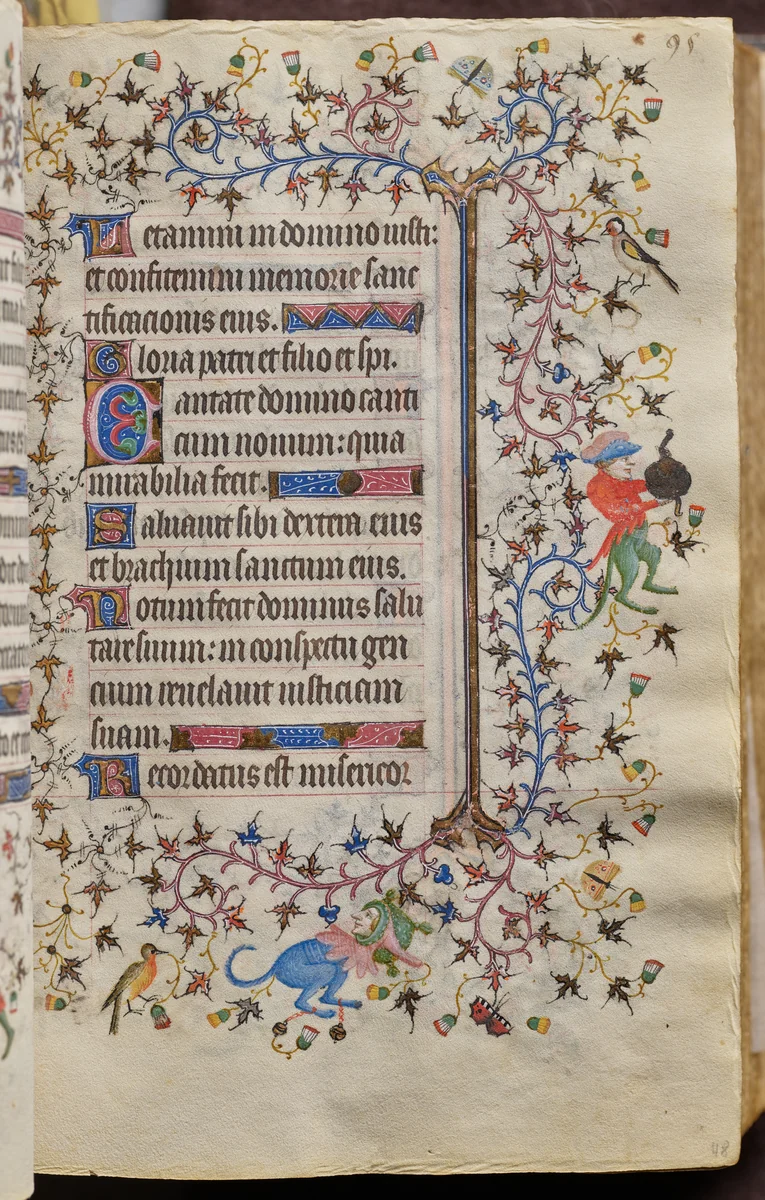 Hours of Charles the Noble, King of Navarre (1361-1425): fol. 48r, Text by Master of the Brussels Initials and Associates, book, 1400-1410