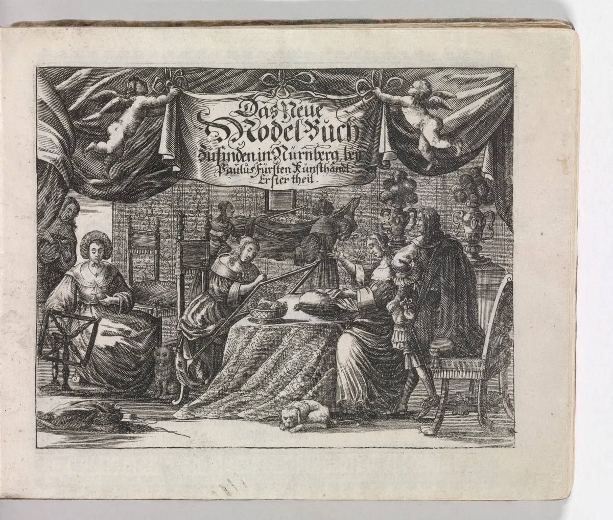 Das Neüe Modelbuch. . .Erster Theil by Rosina Helena Fürst, book, 1655-1665