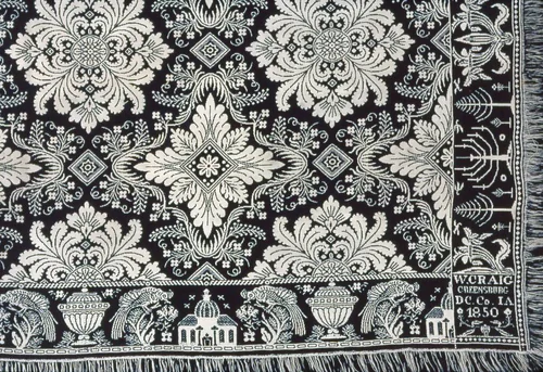 Coverlet by William Craig, textile, 1850