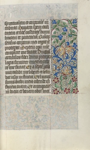 Book of Hours (Use of Rouen): fol. 22r by Master of the Geneva Latini, book, 1465-1475