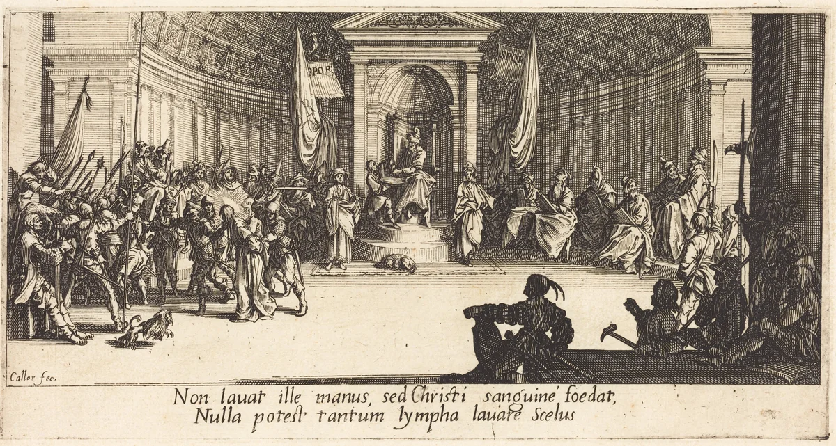 The Condemnation to Death by Jacques Callot, print, 1618