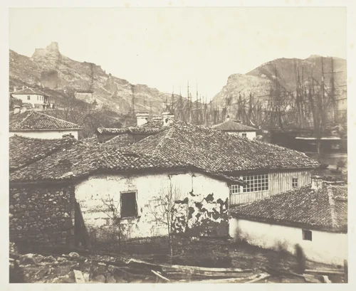 Cottages at Balaklava by Roger Fenton, photograph, 1855