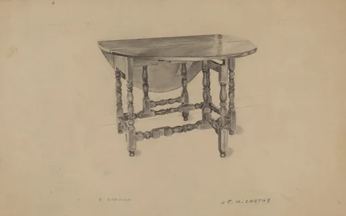 Gate-leg Table by Rex Dolmith, index of american design, 1936