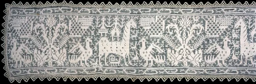 Valance (Needlework) by Italy or Spain, textile, 1650-1700